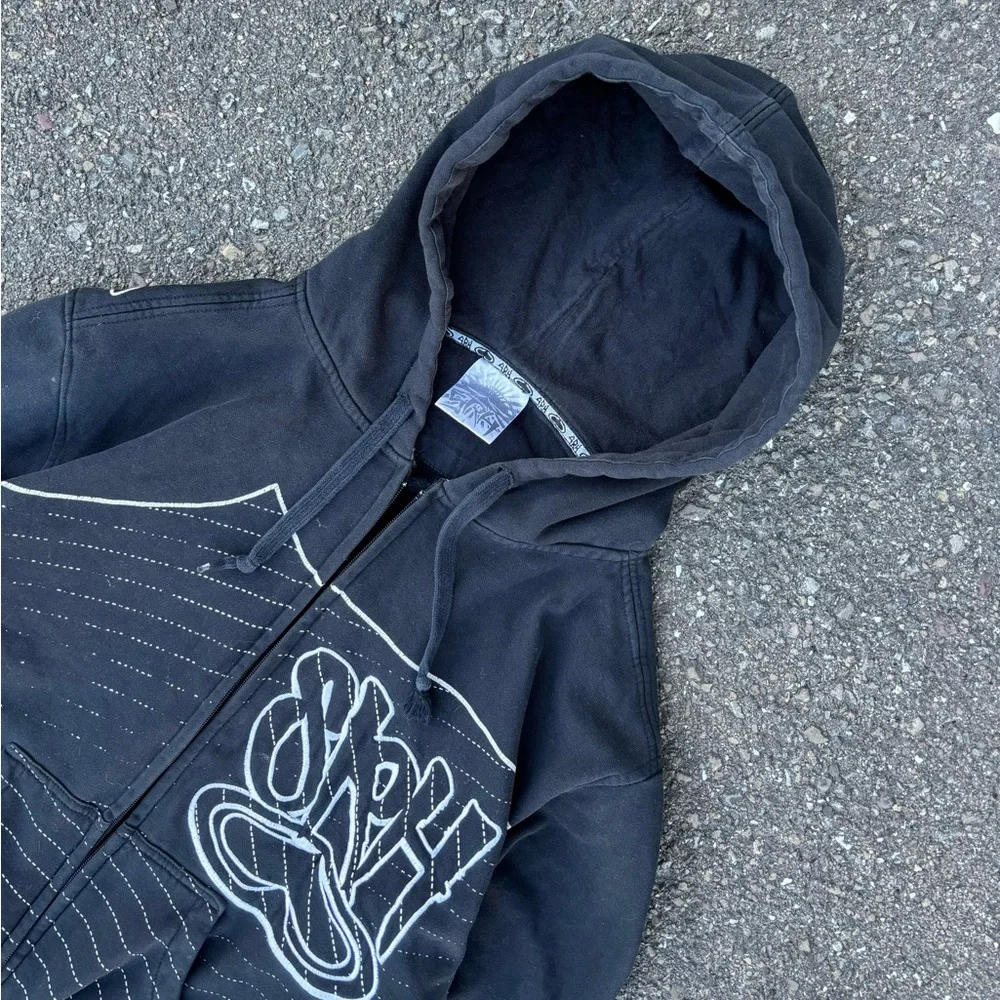 Y2K SRH Zip Up Hoodie Sweatshirt Sweater Jacket - Picture 4 of 9